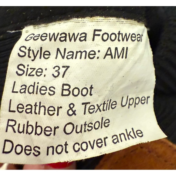 FREE PEOPLE Gee Wawa Ellis Chelsea Boots Lugged Platform Tan Brown Size 37/7 - Picture 10 of 11